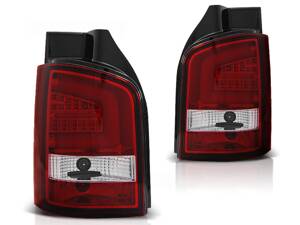 Zadné diodové svetlá VW T5 03-09 Red White Led Bar