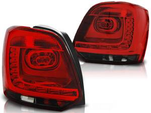 Zadné diodové svetlá VW Polo 09-13 Red Smoke Red