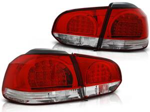 Zadné svetlá VW Golf 6 Red White Led