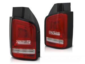 Zadné svetlá VW T6 Red White Seq Led Bar Twin Door