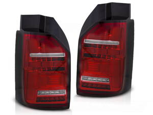 Zadné svetlá VW T6 Dynamic Red White Bulb