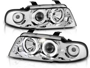 Predné svetlá AUDI A4 94-98 Angel Eyes Chrome