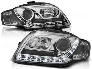 Predné svetlá AUDI A4 B7 04-08 Devil Eyes Chrome