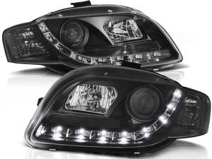 Predné svetlá AUDI A4 B7 04-08 Devil Eyes Black