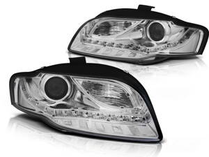 Predné svetlá Audi A4 B7 04-08 DE Chrome