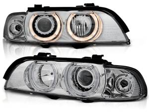 Predné svetlá BMW E39 Angel Eyes H7/H7 Chrome