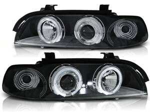 Predné svetlá BMW E39 Black Angel Eyes