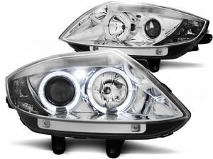 Predné svetlá BMW E85/E86 Z4 02-08 Angel Eyes Chrome