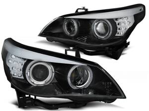 Predné tuningové svetlá BMW E60/E61 03-07 Black LED
