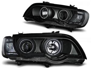 Predné svetlá BMW E53 X5 99-03 AE Black XENON