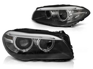 Predné svetlá BMW F10/F11 10-13 Angel Eyes Black