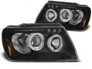 Predné Angel Eyes svetlá Jeep Grand Cherokee WJ Black