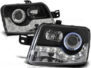 Predné Devil Eyes svetlá Fiat Panda 03-12 Black