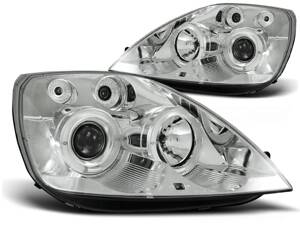 Predné svetlá Ford Fiesta MK6 02-05 Chrome