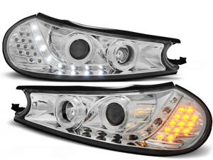 Predné svetlá FORD Mondeo 96-00 Devil Eyes LED Chrome