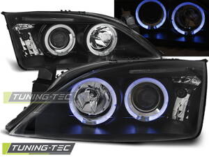 Predné tuningové Angel Eyes svetlá Ford Mondeo MK3 00-07 Black