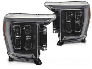 Predné Full LED svetlá Ford F150 MK14 20-23 Black DRL 2