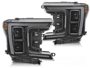 Predné FULL LED svetlá Ford F150 MK13 17-20 Black
