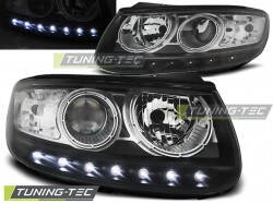 Predné tuningové Angel Eyes svetlá Hyundai Santa Fe Black