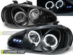 Predné tuningové svetlá Mazda MX3 Angel Eyes Black