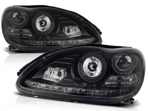 Predné Devil Eyes svetlá Mercedes W220 S 98-05 Black