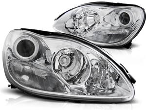 Predné tuningové svetlá Mercedes W220 S 98-05 Chrome Xenon