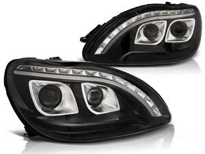 Predné Tube Light svetlá Mercedes S W220 98-05 Black