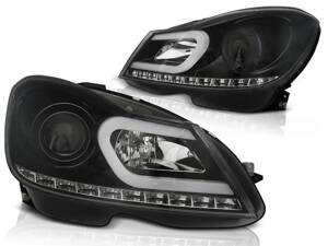 Predné svetlá Mercedes W204/C204 11-14 Black Tubelight