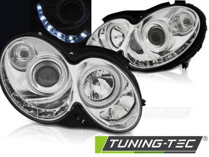 Predné svetlá Mercedes CLK W209 03-10 Chrome