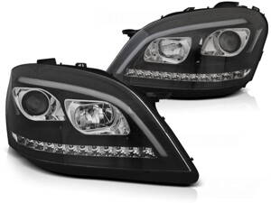 Predné svetlá Mercedes W164 ML 05-07 Tubelight Black