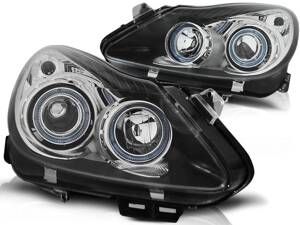 Predné Angel Eyes svetlá Opel Corsa D 06-11 Black DEPO