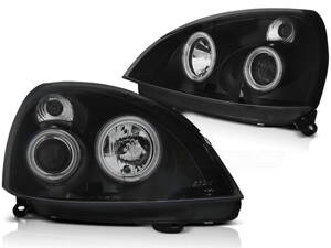 Predné svetlá Renault CLIO 01-05 CCFL Angel Eyes Black