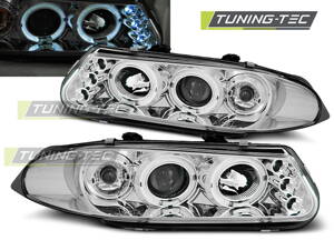 Predné tuningové svetlá Rover 200 95-00 CHROME ANGELEYES