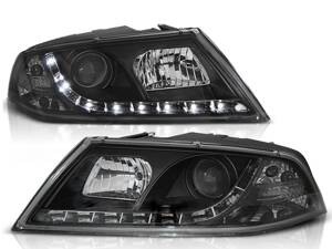 Predné tuningové svetlá Škoda Octavia II 04-08 Devil Eyes Black