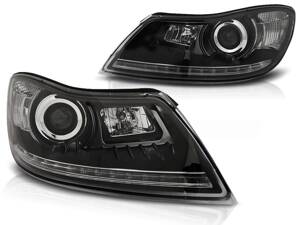 Predné tuningové svetlá Škoda Octavia 2 09-12 Black