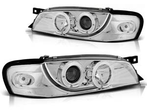 Predné svetlá Subaru Impreza 93-00 Angel Eyes Chrome