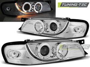 Predné tuningové svetlá Subaru Impreza 93-00 Angel Eyes Chrome
