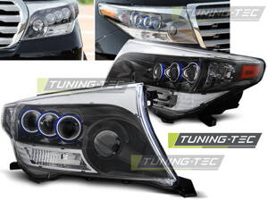 Predné tuningové svetlá Toyota Land Cruiser FJ200 07-   Black/Chrome