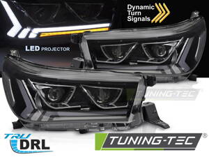 Predné Full LED svetlá Toyota Hilux 16-20 Black WL