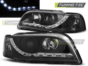 Predné tuningové Devil Eyes svetlá Volvo S40/V40 Black 96-00