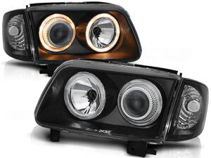 Predné tuningové Angel Eyes svetlá VW Polo 6N2 99-01 Black