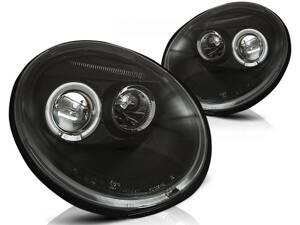 Predné Angel Eyes svetlá VW New Beetle 98-05 Black