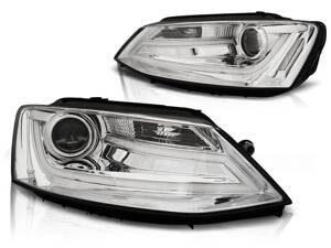 Predné svetlá VW Jetta 6 11-18 Tube Light Chrome