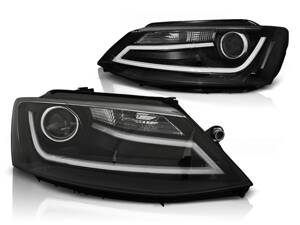 Predné svetlá VW Jetta 6 11-18 Tube Light Black