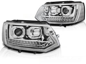 Predné svetlá VW T5.1 10-15 Tube Light Chrome Dynamic