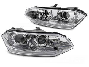 Predné svetlá VW Polo 2G LED Chrome Dynamic