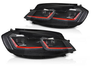 Predné svetlá VW Golf 7 17-19 Red