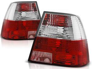Zadné tuningové svetlá VOLKSWAGEN Bora Sedan 98-05 Red White Lexus